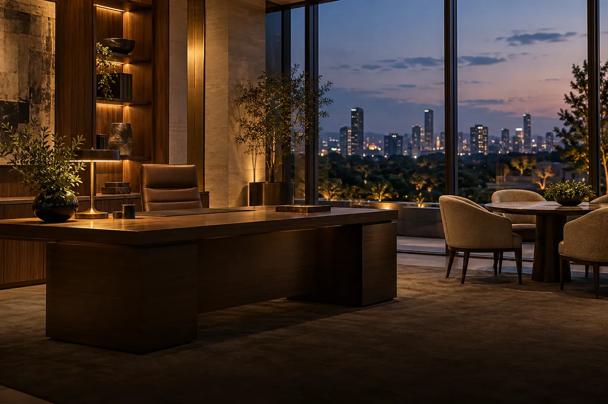 Illustrative private professional office setting for the proposed Addepar integration workflow